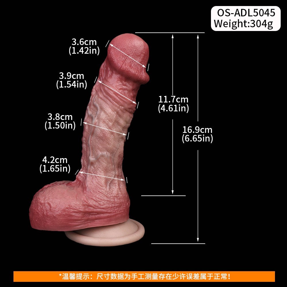 Double Layer Dildo Realistic Lifelike Big Real Dong Suction Cup Use Lubricant