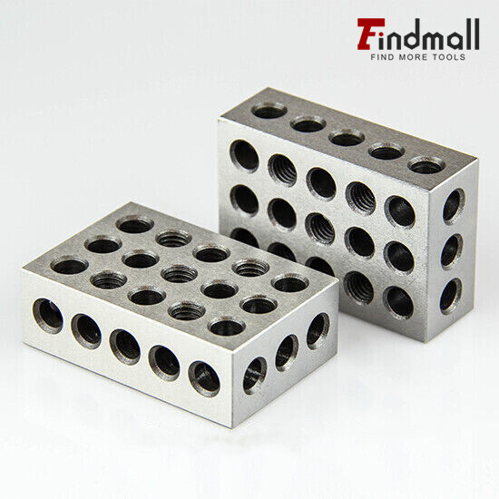 1 Matched Pair 2-4-6 Blocks 23 Holes .0002" Machinist Precision 246 Jig 2 4 6