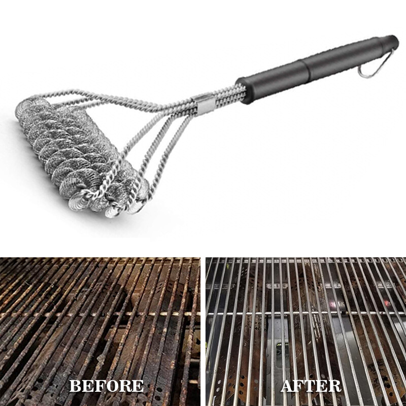 BBQ Grill Brush,Stainless Steel Bristle Free Grill Brush Tool BBQ Cleaning 18"