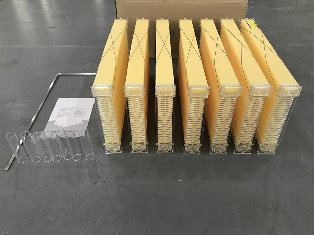 Auto Seep Bee Hives Boxes Langstroth Bee Hive HOUSE + 7x Bee Beekeeping Frames