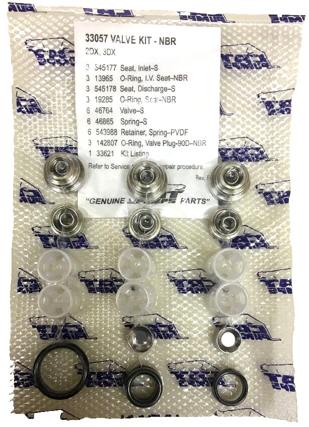 Cat Pumps 33057 Valve Kit OEM, Cat Pump 2DX, Cat Pump 3DX
