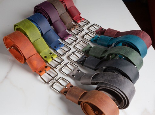 Genuine Leather Luggage Rack Straps Trunk rack straps for Vintage Cars Red