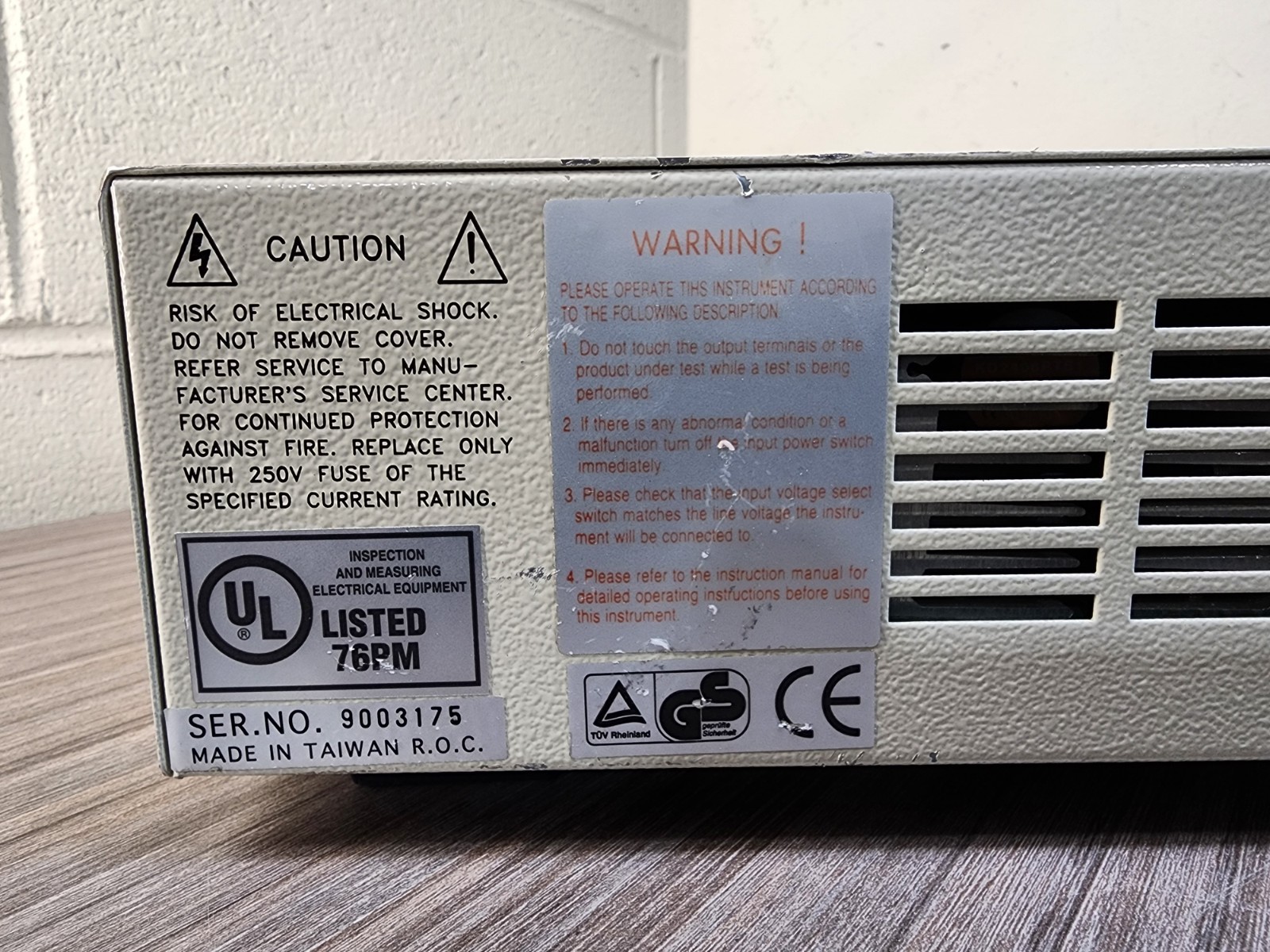 Associated Research HY•POT II 3500D AC Withstand Voltage Tester 5kV 12mA