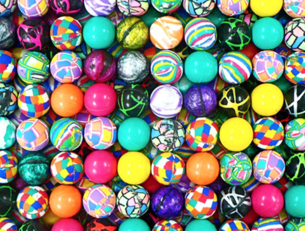 24 ASSORTED SUPERBALLS, HIGH BOUNCE BALL, BOUNCY BALLS, SUPER FAST SHIPPING!!