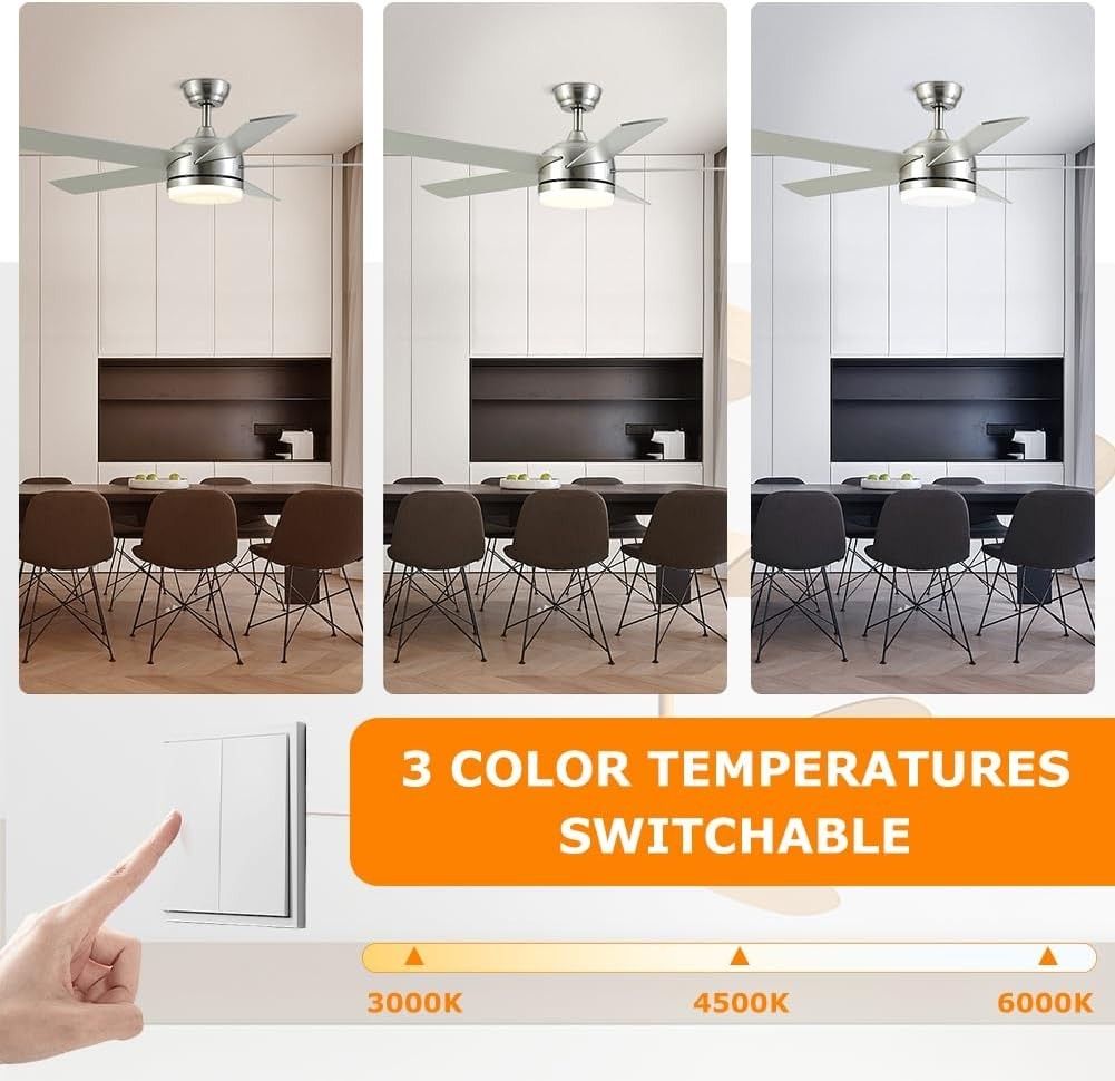 4 Inch Ceiling Fan LED Light Replacement 6000K, 18W LED Retrofit Kit