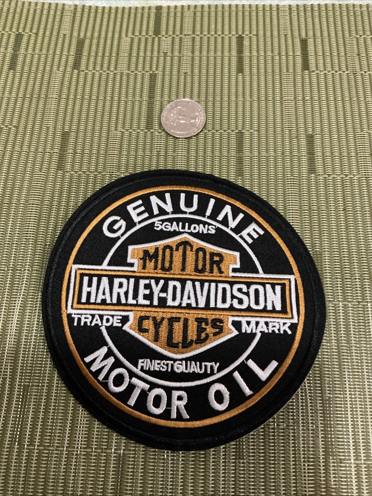 🏍️ 5 Inch Round Embroidered Harley Davidson Iron On Patch… Looks Amazing