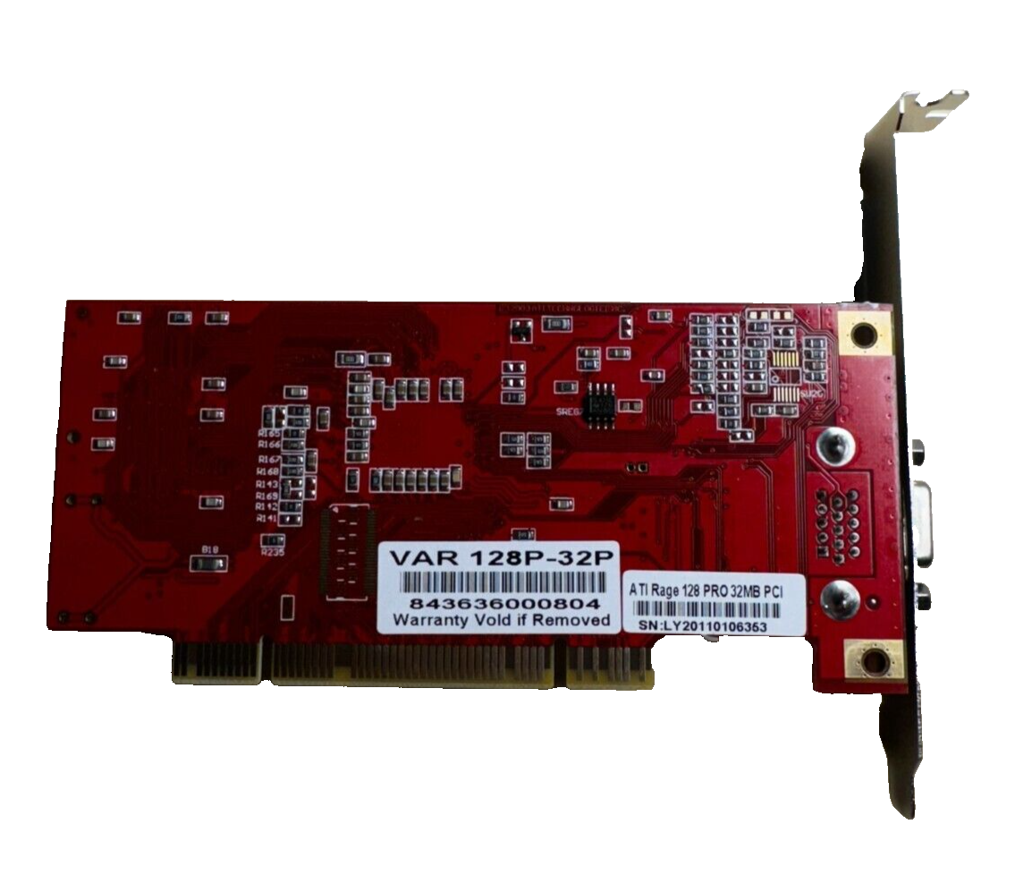 Diablotek ATI Rage 128 pro (VAR128P-32P) 32MB PCI Graphic Card NEW