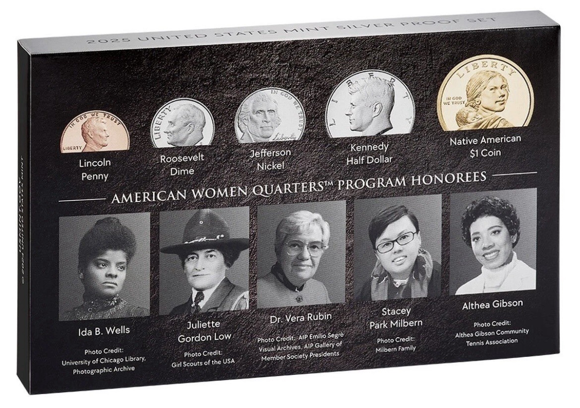 2025 US United States Mint Silver Proof 10 Coin Set 25RH S LAST PENNY + QUARTERS