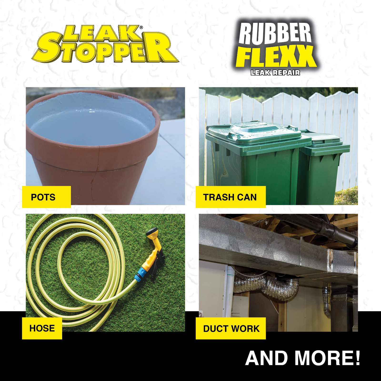 Rubber Flexx Leak Repair & Sealant Spray 18 Oz 100% Flexible Seal Waterproof NEW