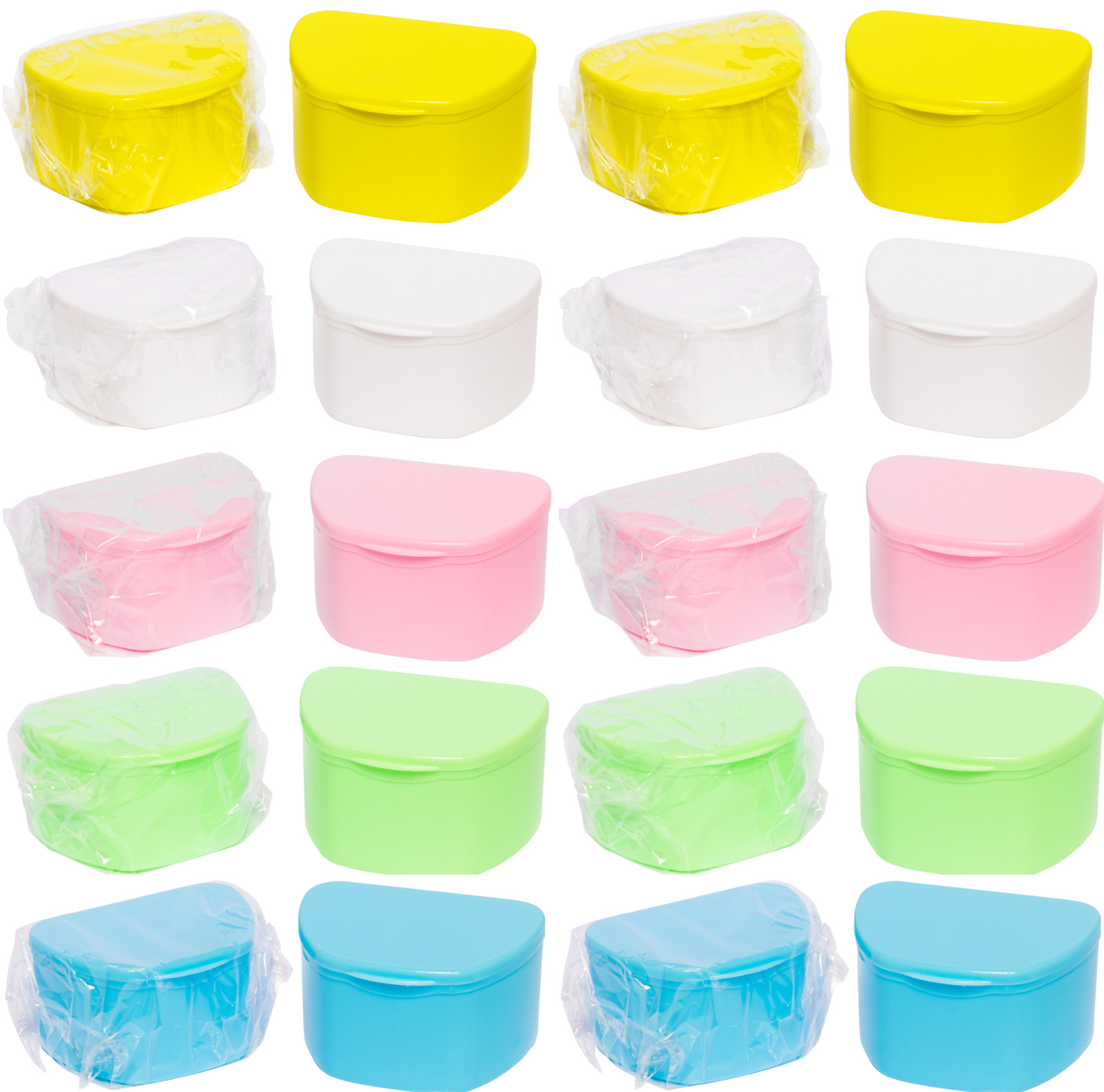 Denture Retainer Cases Dental Teeth Guard Holder, Travel Cleaning Container