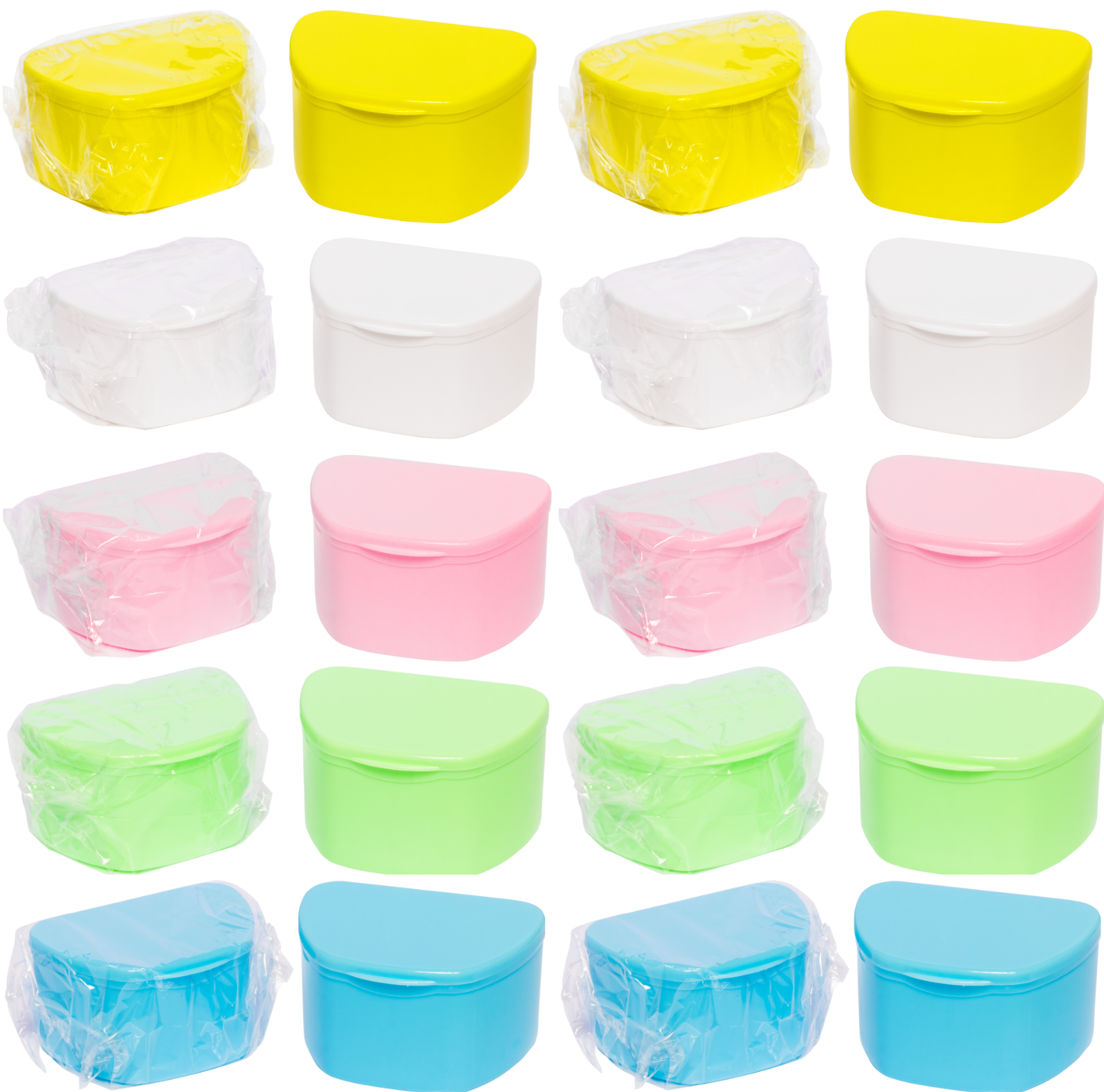 Denture Retainer Cases Dental Teeth Guard Holder, Travel Cleaning Container