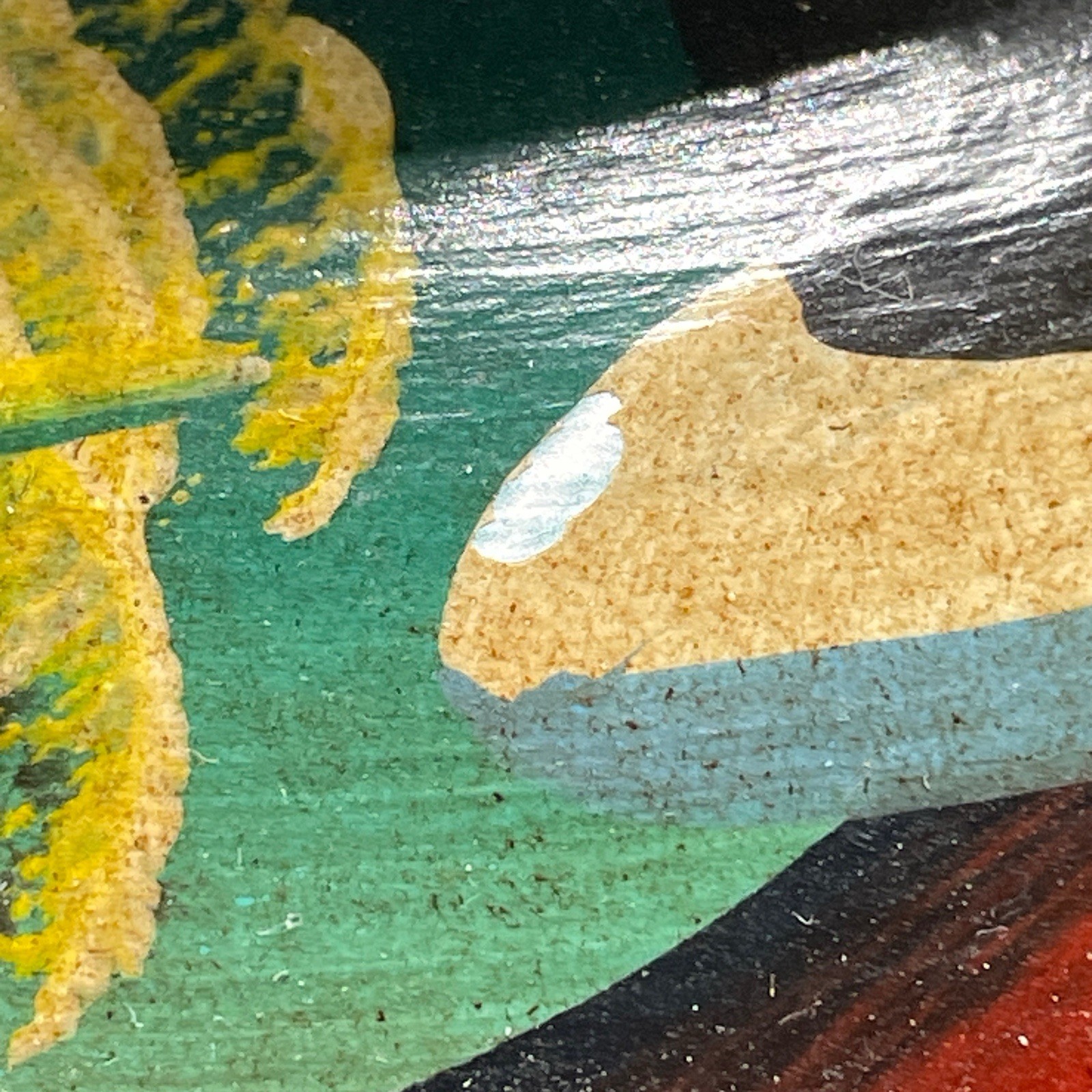 Hand Painted Folk Art Small Pottery Vase Peru Pahuart S.R.L. Signed Morit READ