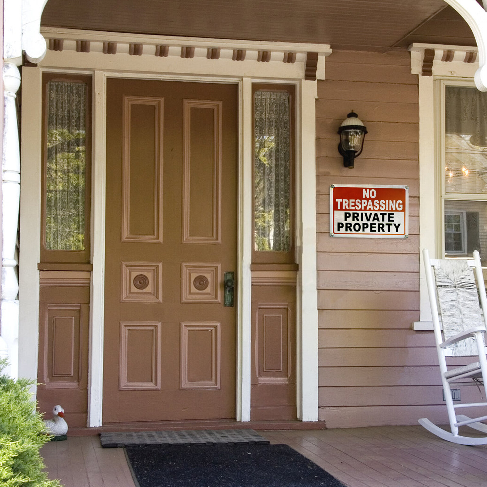 3 Pk No Trespassing 24 Hr Video Surveillance Warning Sign Aluminum UV Protected