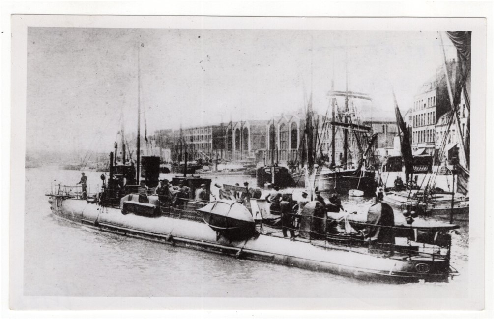 1900s Torpedo Boat 158 or 154 Vintage Real-Photo