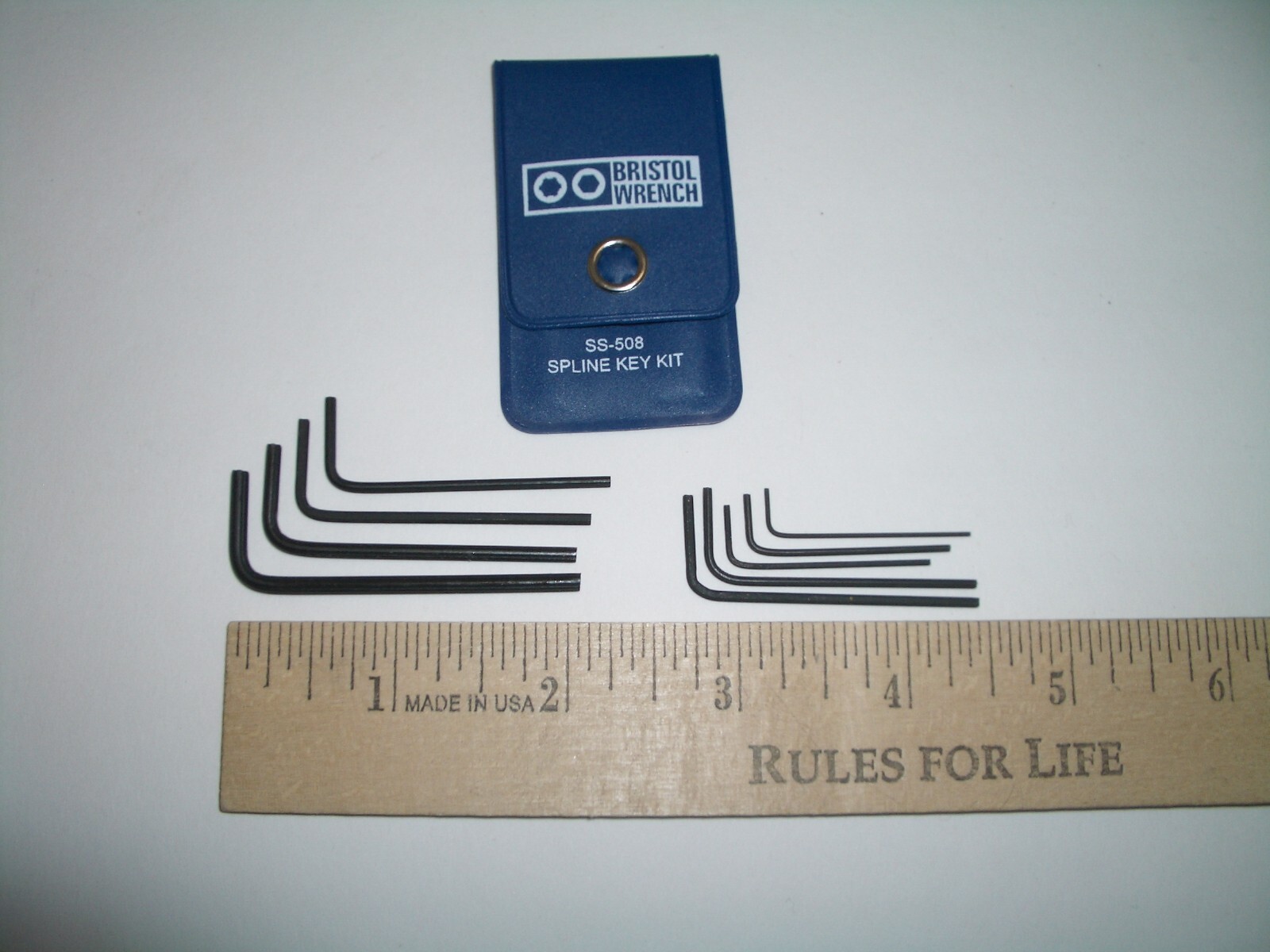 BRISTOL MINI SPLINE WRENCH L-KEY SET FOR COLLINS & HALLICRAFTERS KNOBS SS-508