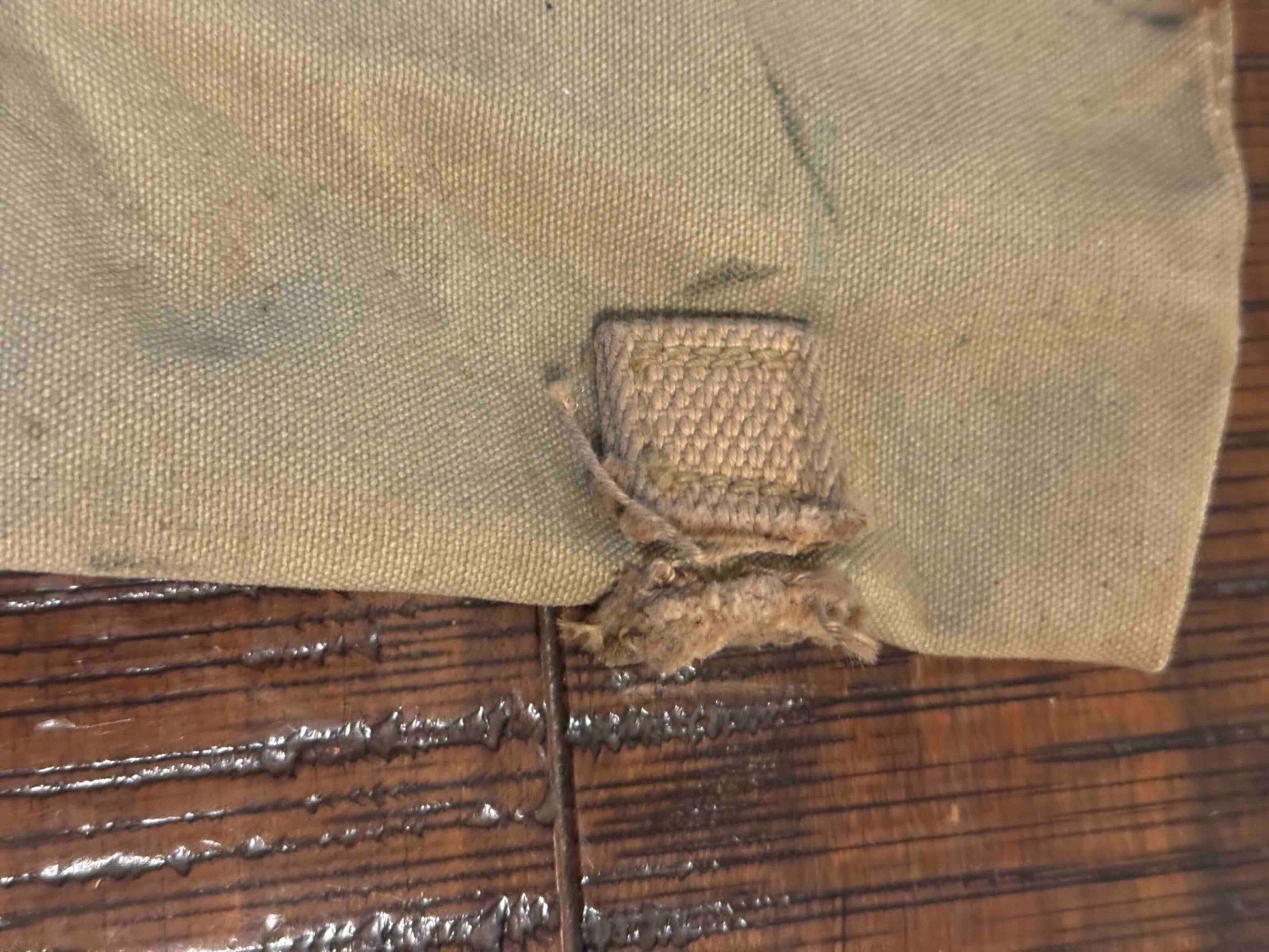 Original US Army Cavalry Horse Feed Bag – Vintage Canvas Military Surplus – WWI