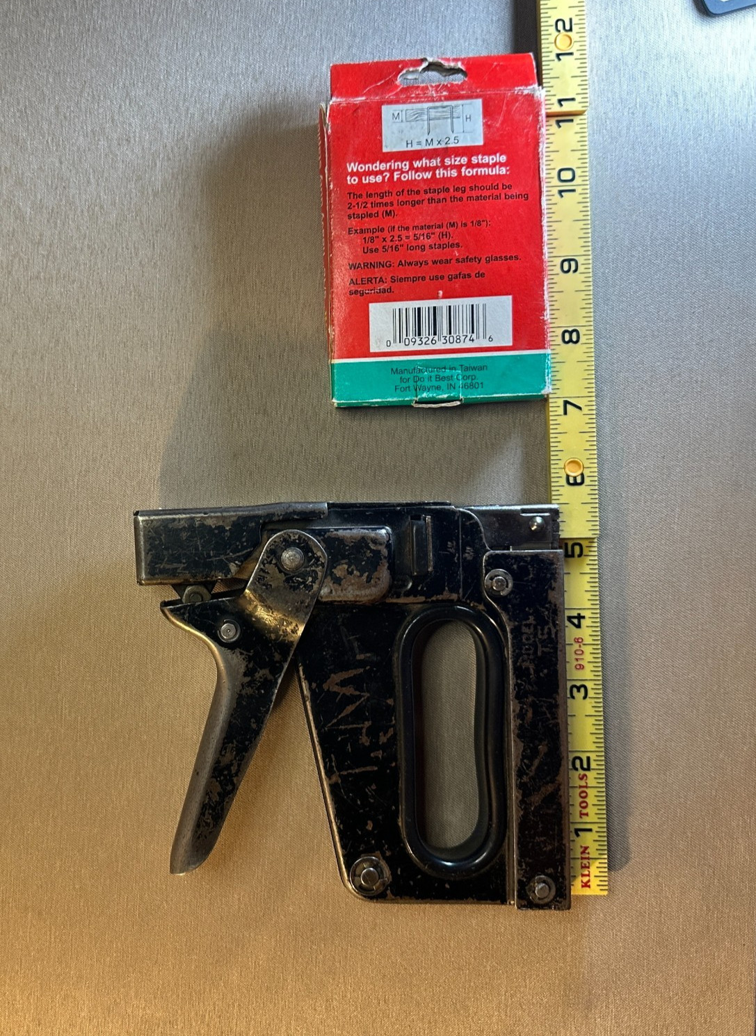 Bostitch T5 Heavy Duty Staple Gun Vintage USA Tool Uses No.11 Wide Crown Staples