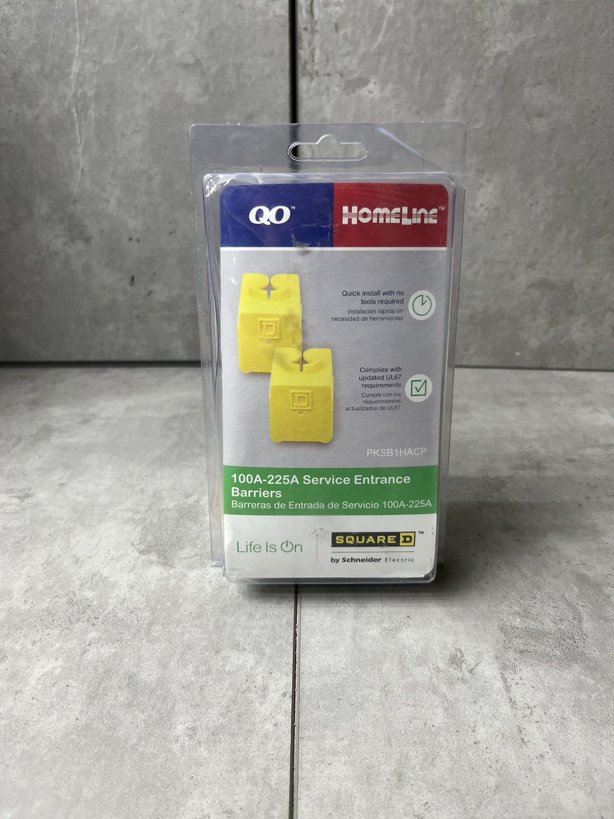 Square D PKSB1HACP 100 AMP- 225 AMP Service Entrance Barriers Pack Of 2