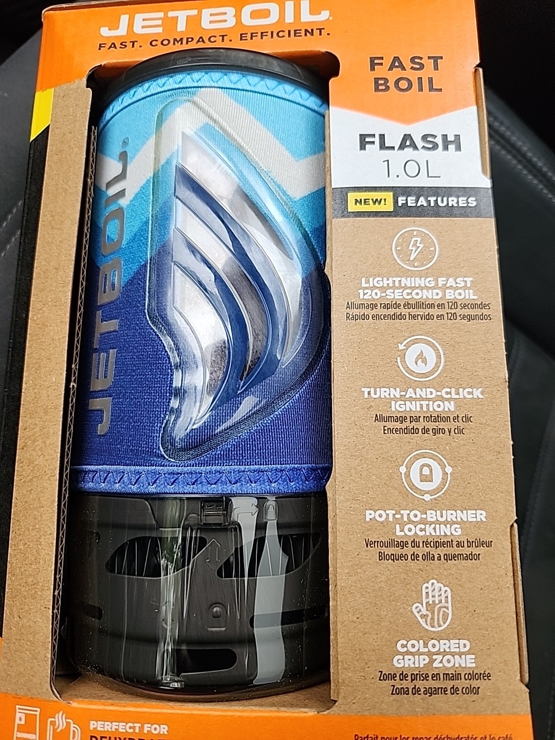 Jetboil Flash 1.0 L Lightning Fast Boil System Blue FLBM3 - Brand New Sealed