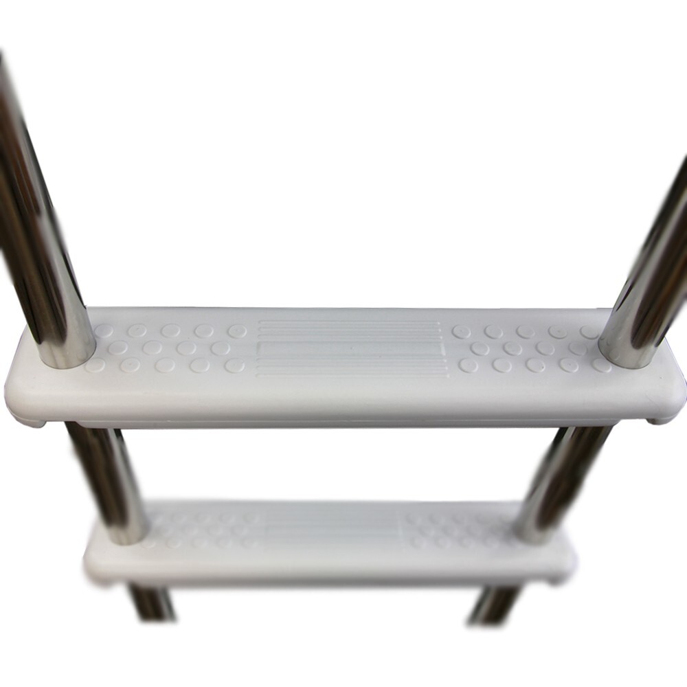 Aqua Select Above Ground Stainless Steel In-Pool Swimming Pool Ladder w/ Steps