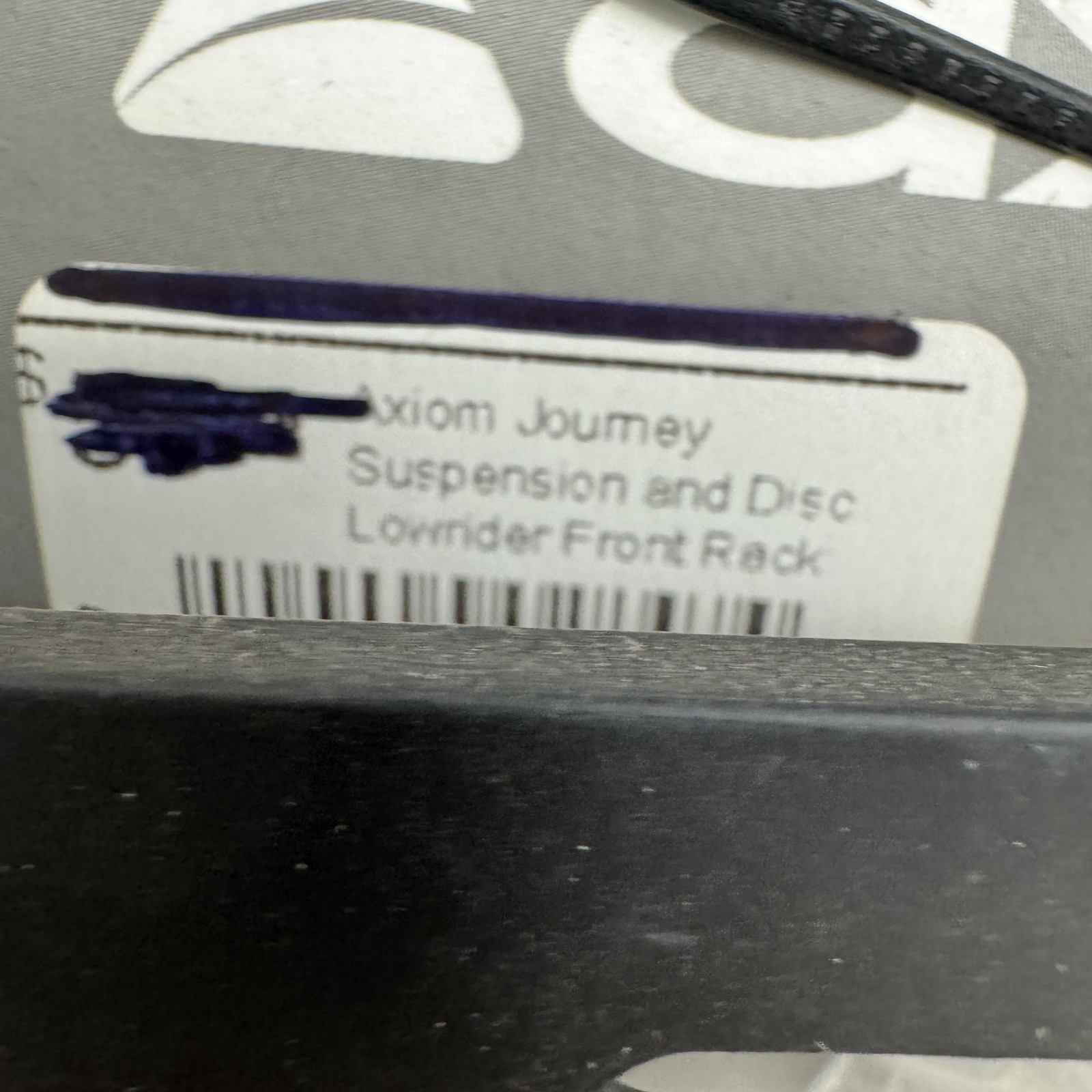 Axiom Journey Suspension Disc Lowrider Front Rack Black Alloy Bike Pannier Tour