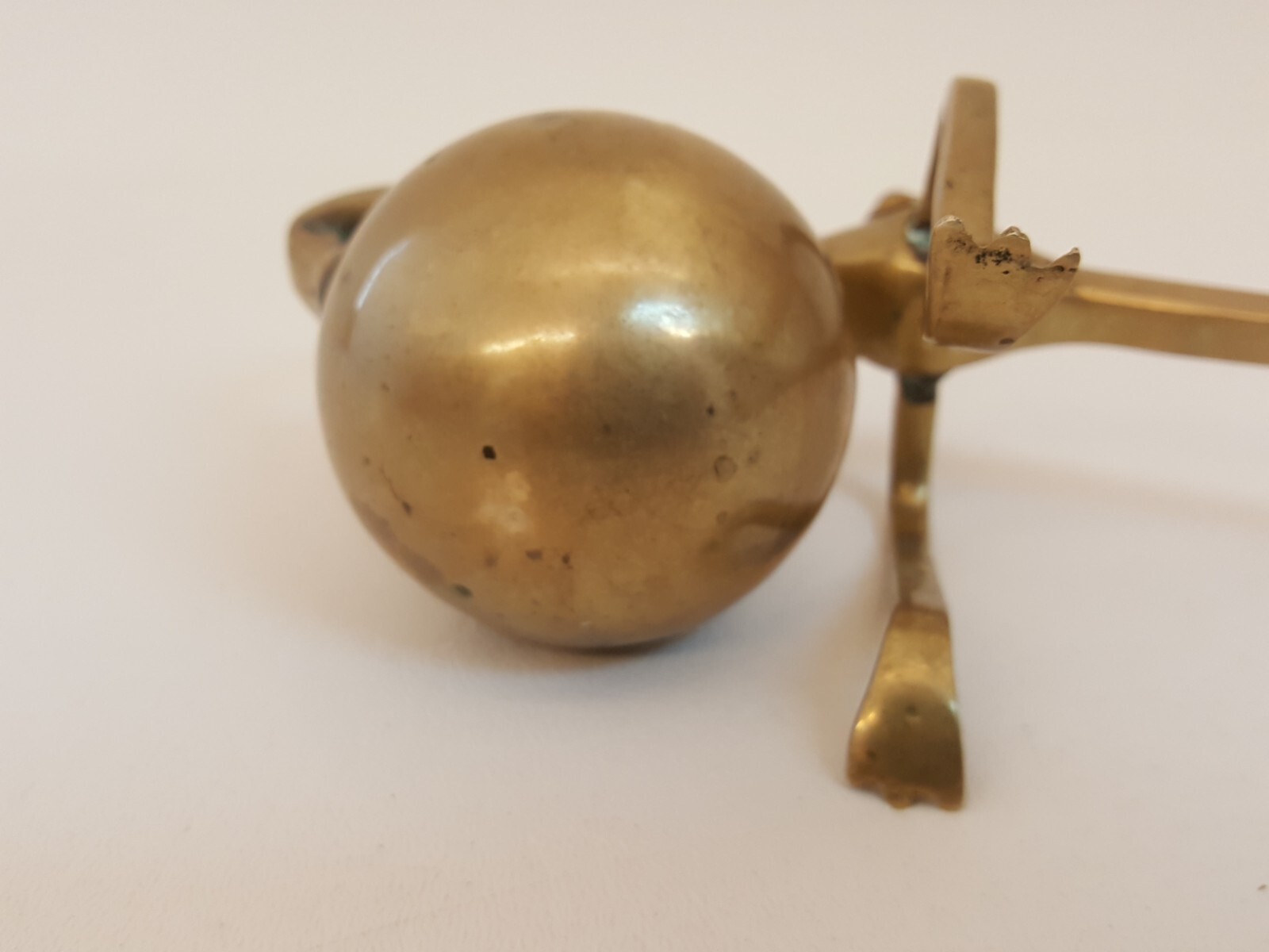 Antique brass cantilever candle holder for piano etc