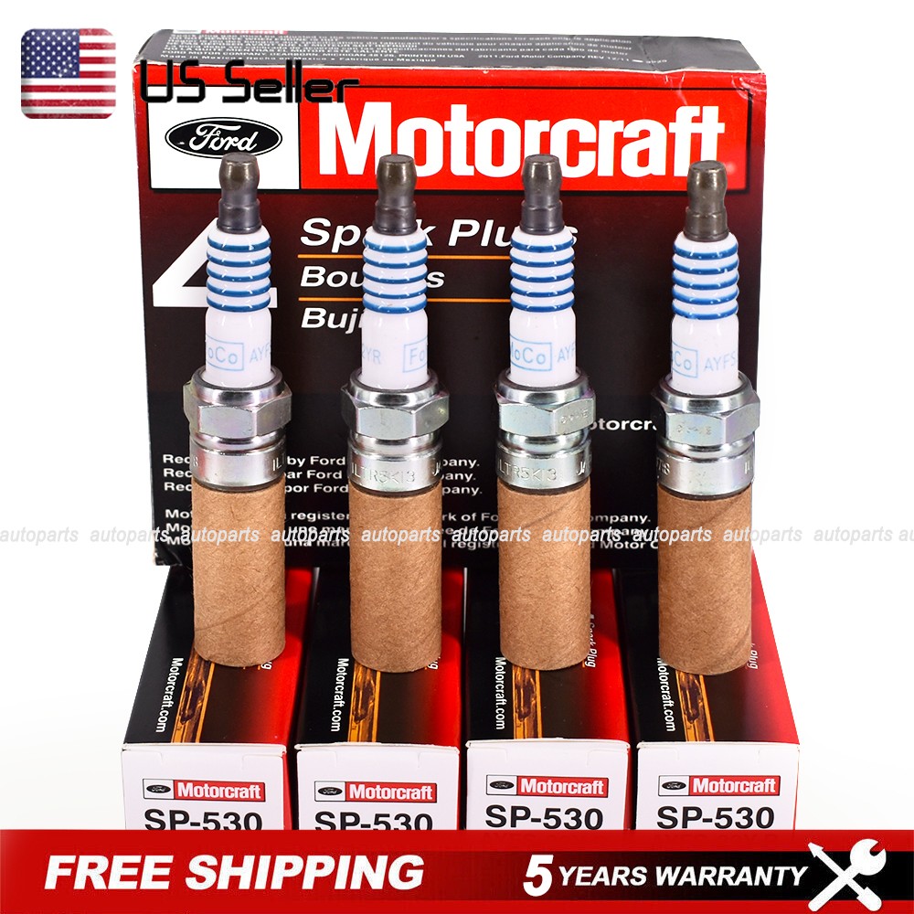 4Pcs OEM SP-530 Spark Plugs AYFS32YR For Escape Lincoln MKZ Fusion SP530 Genuine