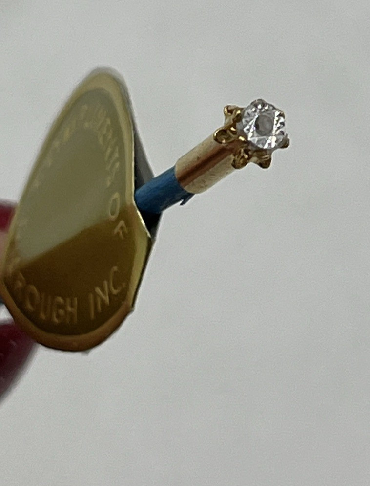 Uncut Diamond Topped Toothpick Premium Novelty Diarough Blue