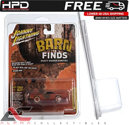 QTY 5 - HPD PROTECTOR CASE (JOHNNY LIGHTNING / AUTOWORLD) .8MM HEAVY DUTY