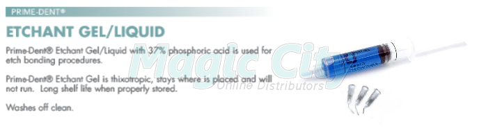 Dental 37% Dental Phospharic Acid Etching Etchant Etch Gel 14 gm BLUE