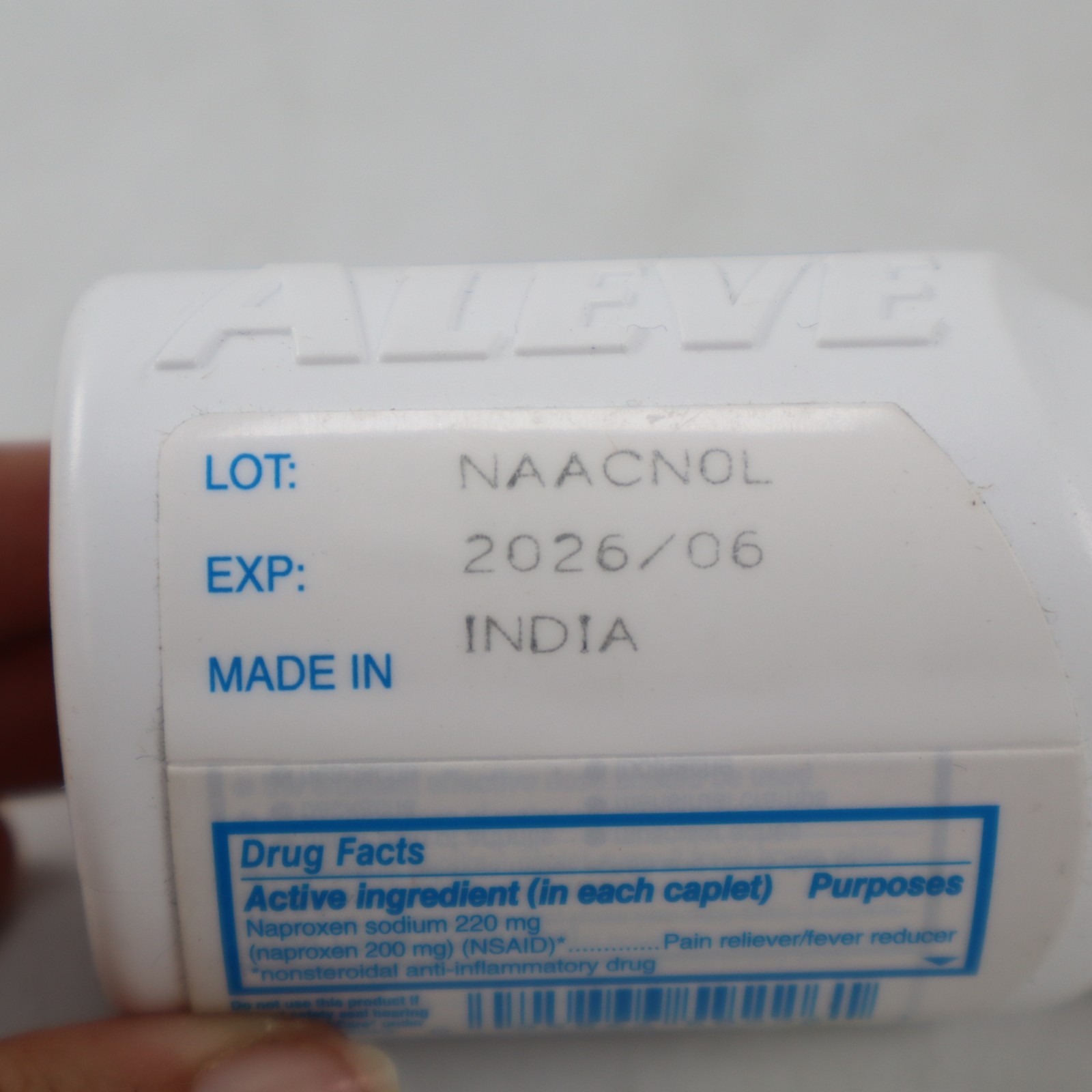 3PK Aleve Naproxen Sodium Arthritis Pain Reliever & Fever Reducer 90ct EXP03/26+