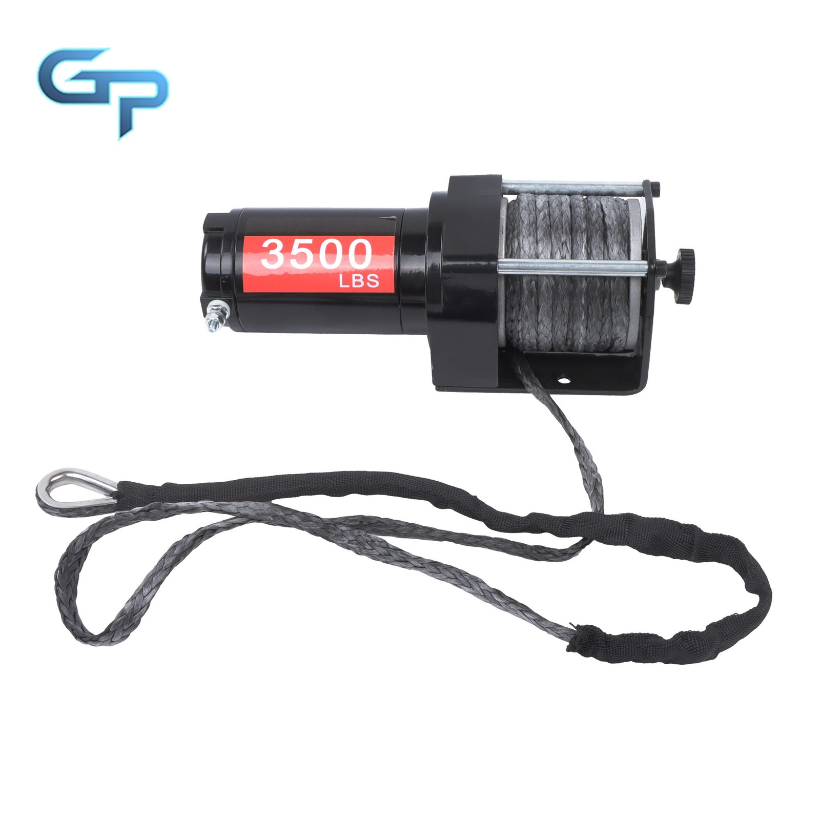 3500lbs 12VDC/1.5HP Synthetic Rope Electric Winch w/ Wireless+Wired Control