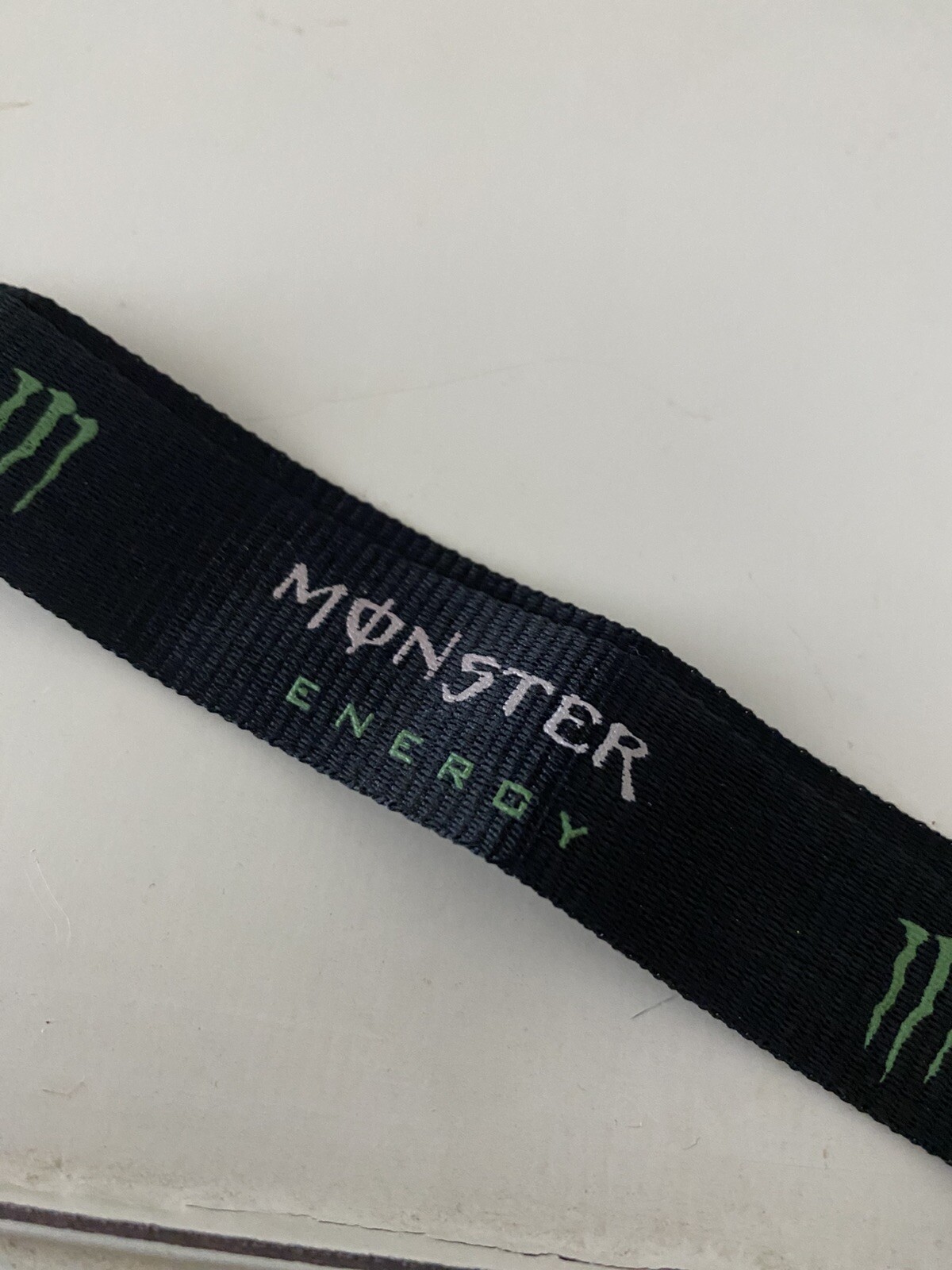 Monster Energy Drink Black Lanyard Keychain New Official Sealed