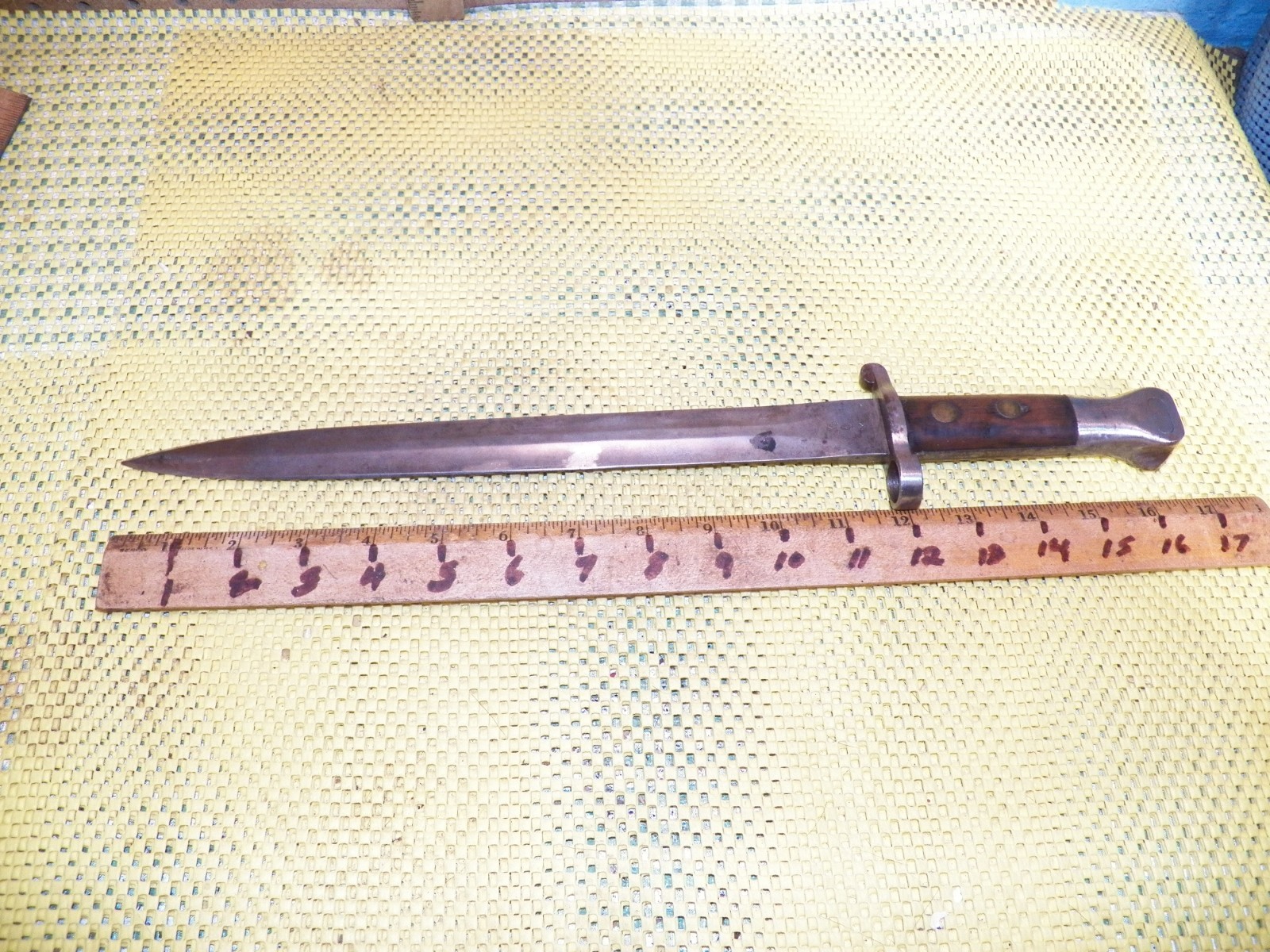 Vintage WWI British WILKINSON Sword Bayonet WD 52 E For Lee Enfield Rifle