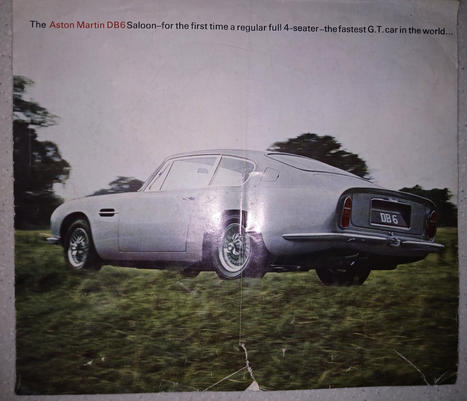 ASTON MARTIN DB6 -  CAR SALES BROCHURE 1966?
