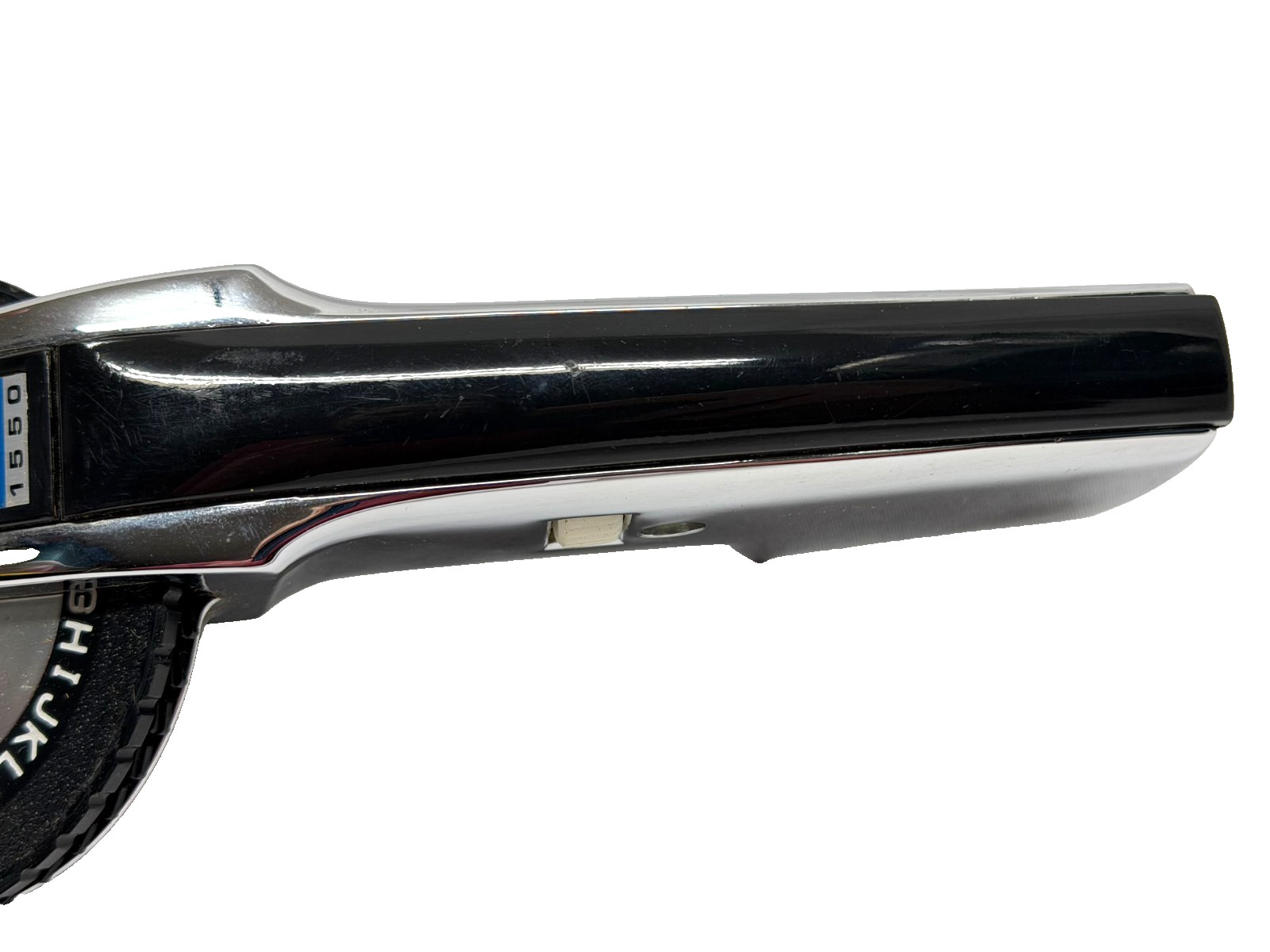 Vintage DYMO 1550 Handheld Label Maker Chrome/Black Extra Tape Tested!!