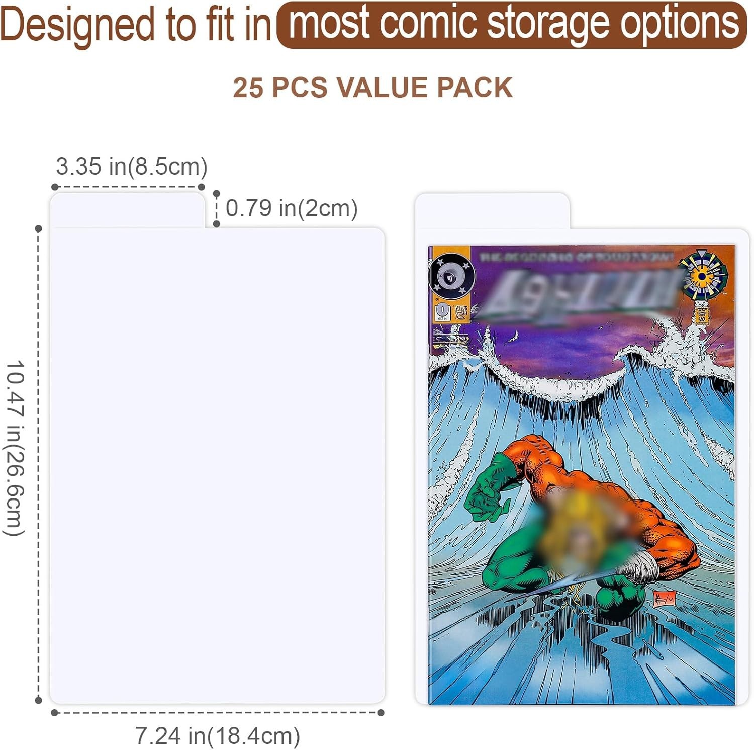 Comic Book Dividers, 25 Pack Cardboard Comic Book Dividers with Tabs for Comic B