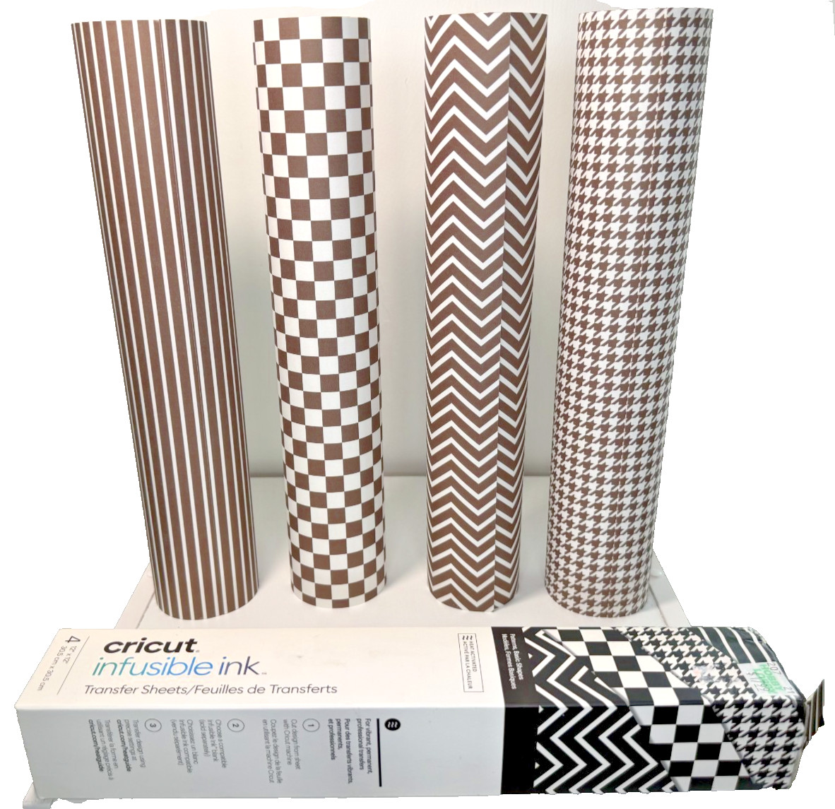 Lot 3 Cricut Infusible Ink Transfer Sheets Pattern Shape Solid 12"x12" Open Box