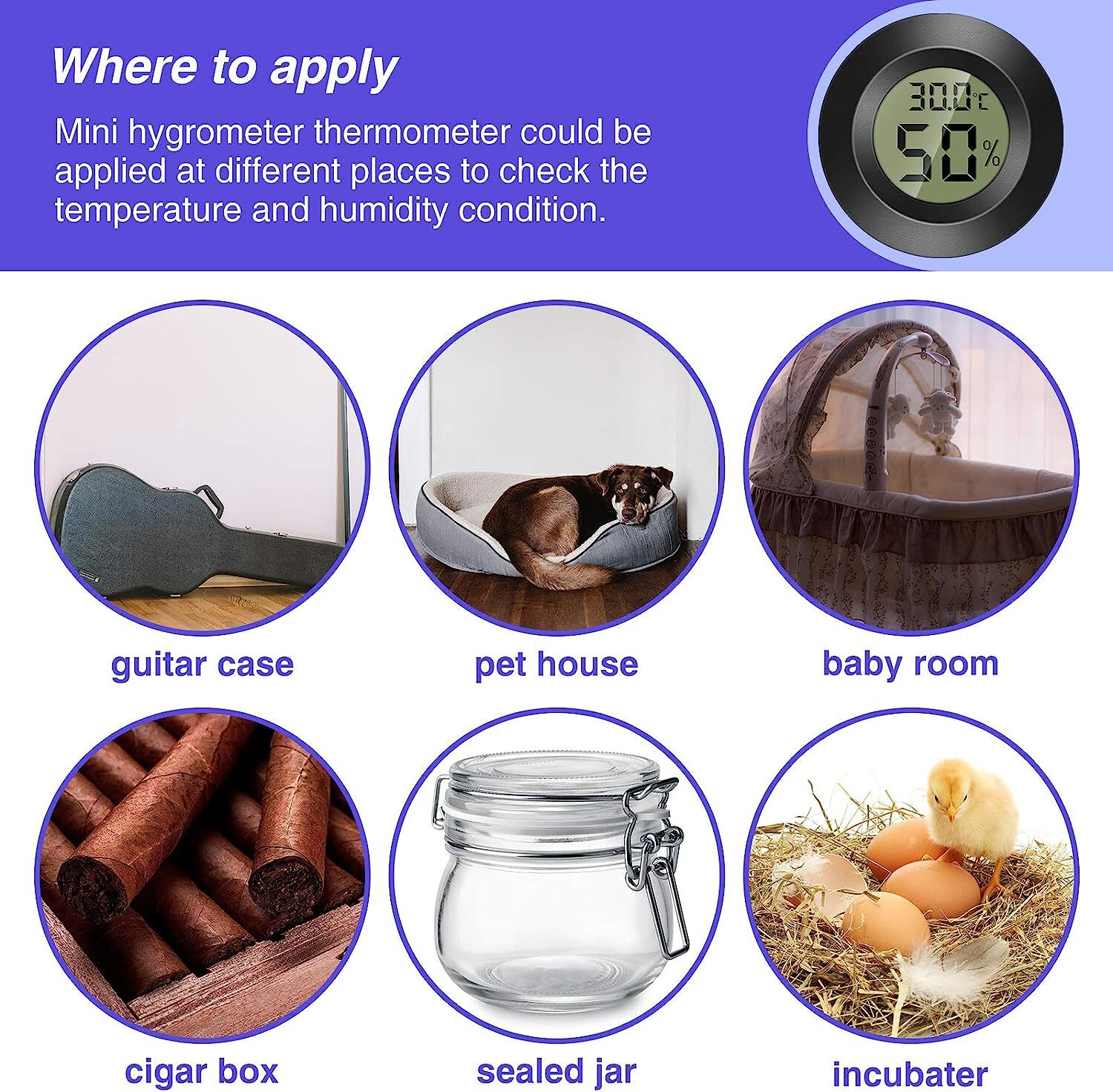 Mini LCD Digital Thermometer Hygrometer Humidity Temperature Meter Indoor Tester