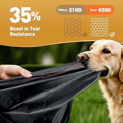 Outdoor Patio Furniture Covers Set, 5 Piece Patio Covers for XX-Large Black