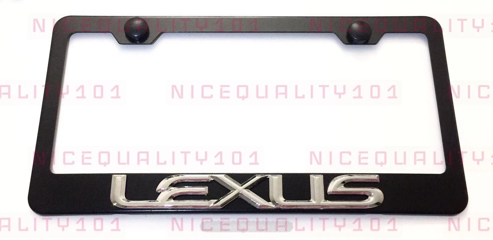 3D Lexus Stainless Steel Finished License Plate Frame Rust Free