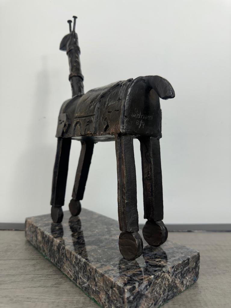 FERNANDO ANDRIACCI " JIRAFA " BRONZE SCULPTURE SIGNED AND NUMBERED