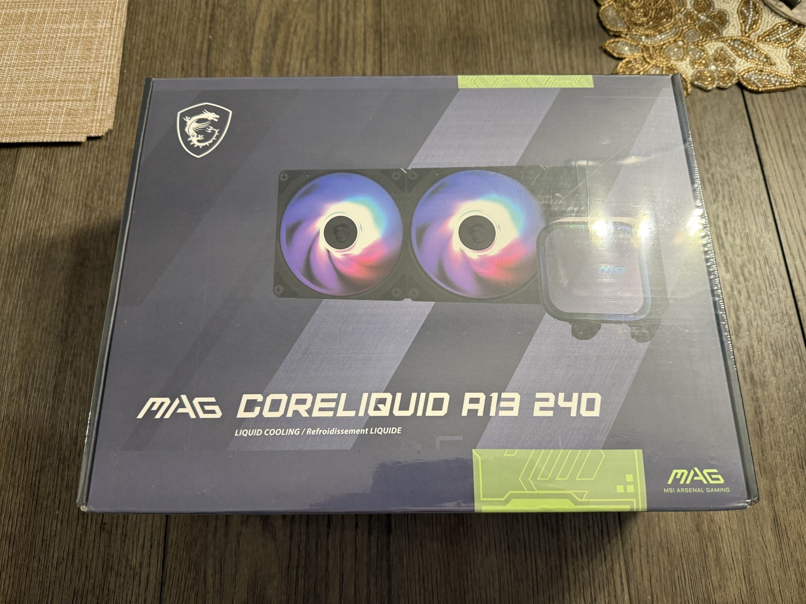 MSI MAG Coreliquid A13 240 - AIO ARGB CPU Liquid Cooler - 240mm Radiator