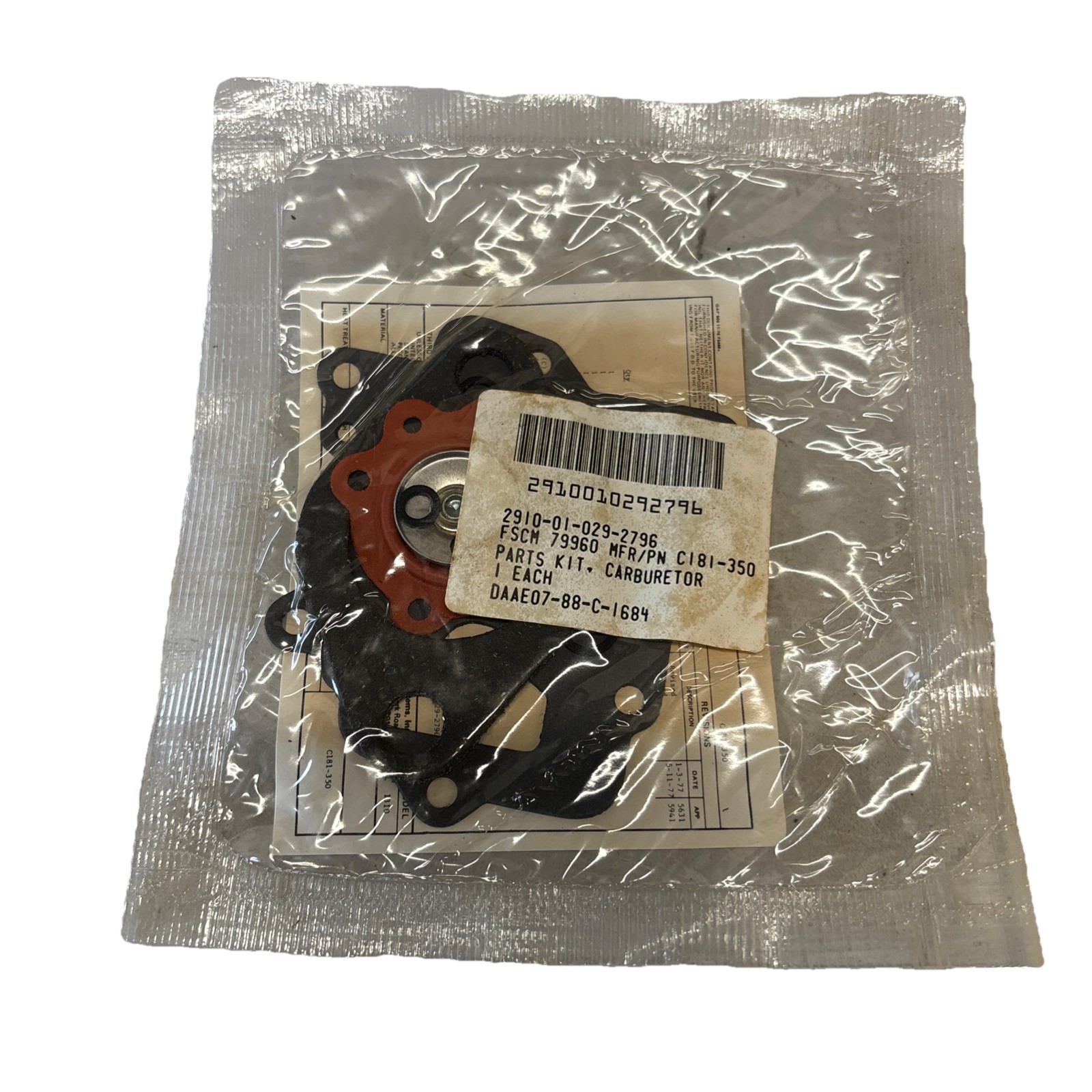 M-151 A1 A2 Zenith Carburetor Rebuild Kits NOS #5702219