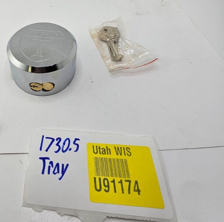 Trailers Plus Round Hidden Shackle Padlock with for Key Trailers and Gates