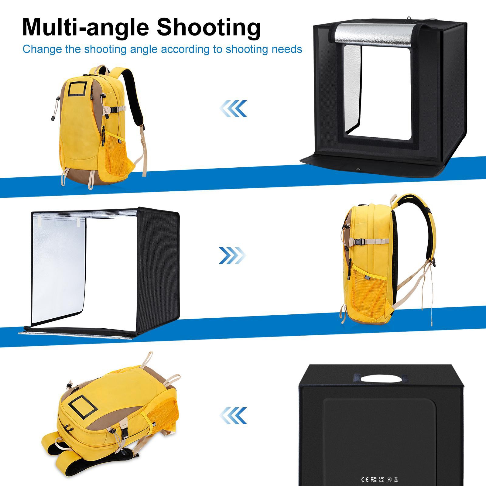 24" LED Photo Studio Light Box Portable Folding Photography Shooting Tent Kit US