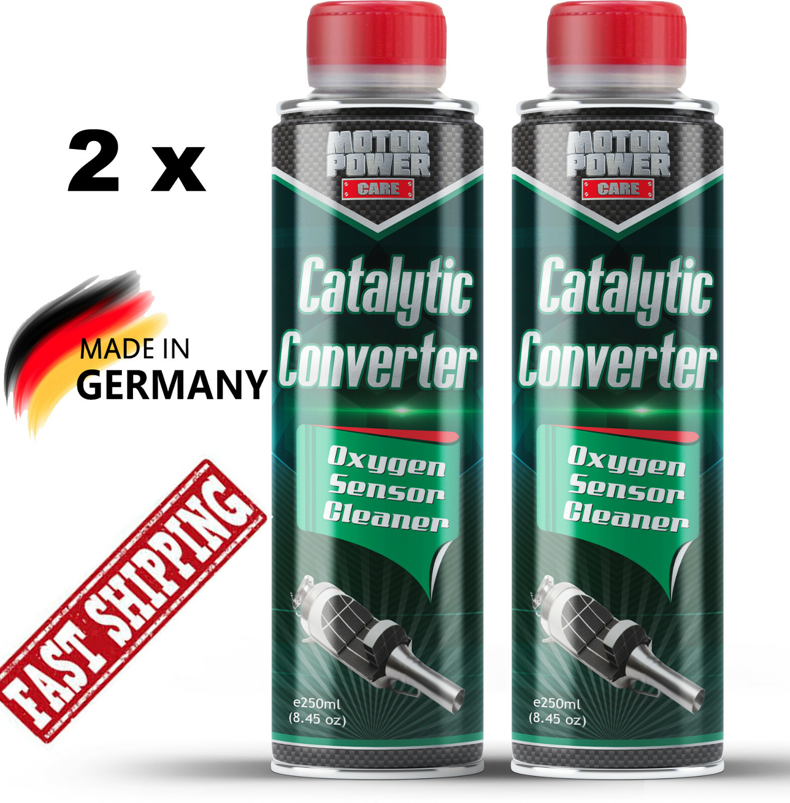 2x Catalytic converter cleaner pass emissions Motor Power care high quality