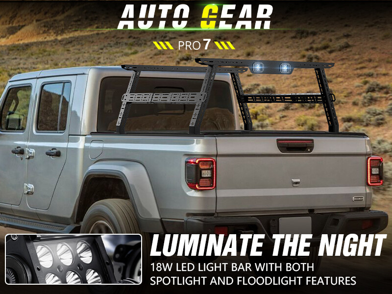 Adjustable 16-24.8" High Truck Bed Racks For 2005-2025 Tacoma,2005-2025 Frontier