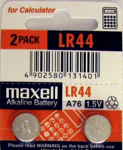 LR44 Maxell (10 piece) LR44 MAXELL A76 L1154 AG13 357 New Alkaline Battery