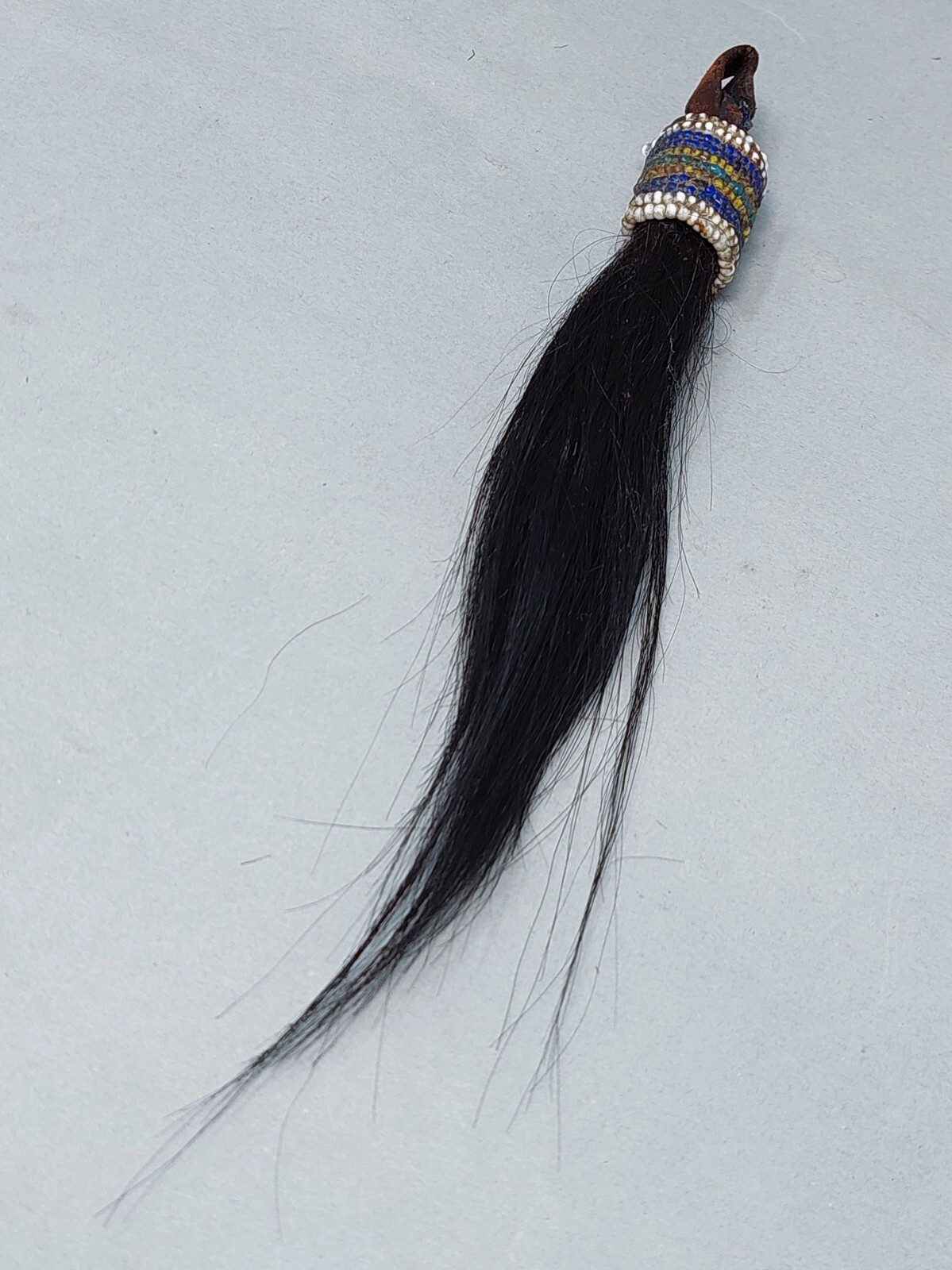 Native American Plains 19th Century Beaded Shield or Tomahawk Drop Ca 1880